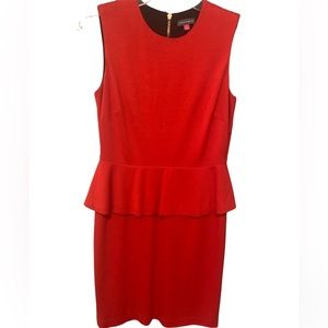 Vince Camuto Sleeveless  Back Zip Dress Red Size 4
